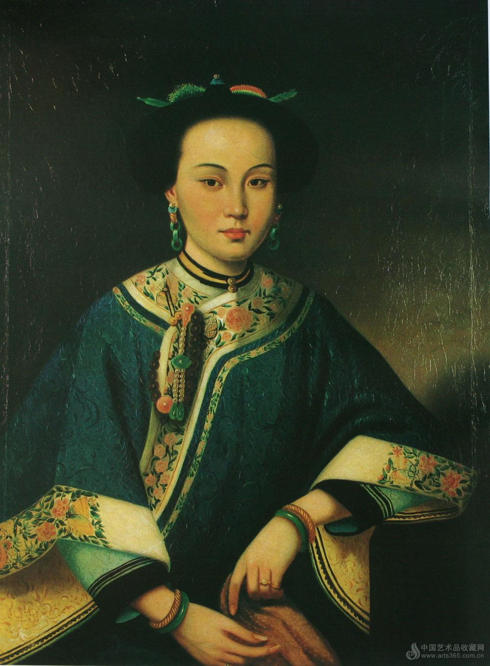 中国油画肖像艺术百年--贵妇肖像--中国艺术品收藏网